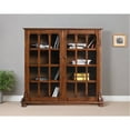 thumbnail image 4 of Crafters and Weavers Arts and Crafts Wood Double Door Bookcase in Dark Walnut, 4 of 6