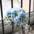 thumbnail image 6 of fuxzkrlz Artificial Flowers Bunch Realistic Faux Silk Flowers Long-Lasting Hydrangea Rose Fake Flowers for Vase Flower Arrangement Home Decor Wedding, 6 of 7