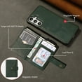 thumbnail image 4 of Allytechgroup Galaxy S23 Plus Case, Premium PU Leather 2 In 1 Wallet Phone Case for Samsung Galaxy S23 Plus with Card Holder Shockproof TPU Magnetic Cover Compatible with MagSafe & Car Mount,Green, 4 of 7