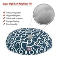 thumbnail image 2 of Majestic Pet Athens Round Dog Bed Treated Polyester Removable Cover Navy Medium 36 x 36 x 5, 2 of 5