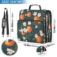 thumbnail image 2 of FORMRS Zipper Binder with Shoulder Strap 2-inch Ring 500 Sheet Capacity File Bag, Blue Floral Oranges, 2 of 5