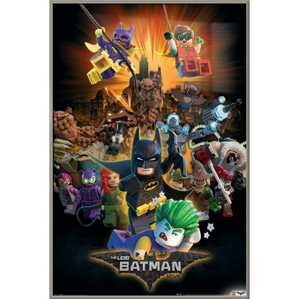 The Lego Batman Movie Framed Movie Poster Print Boom Characters Size 24 X 36 Walmart Com Walmart Com