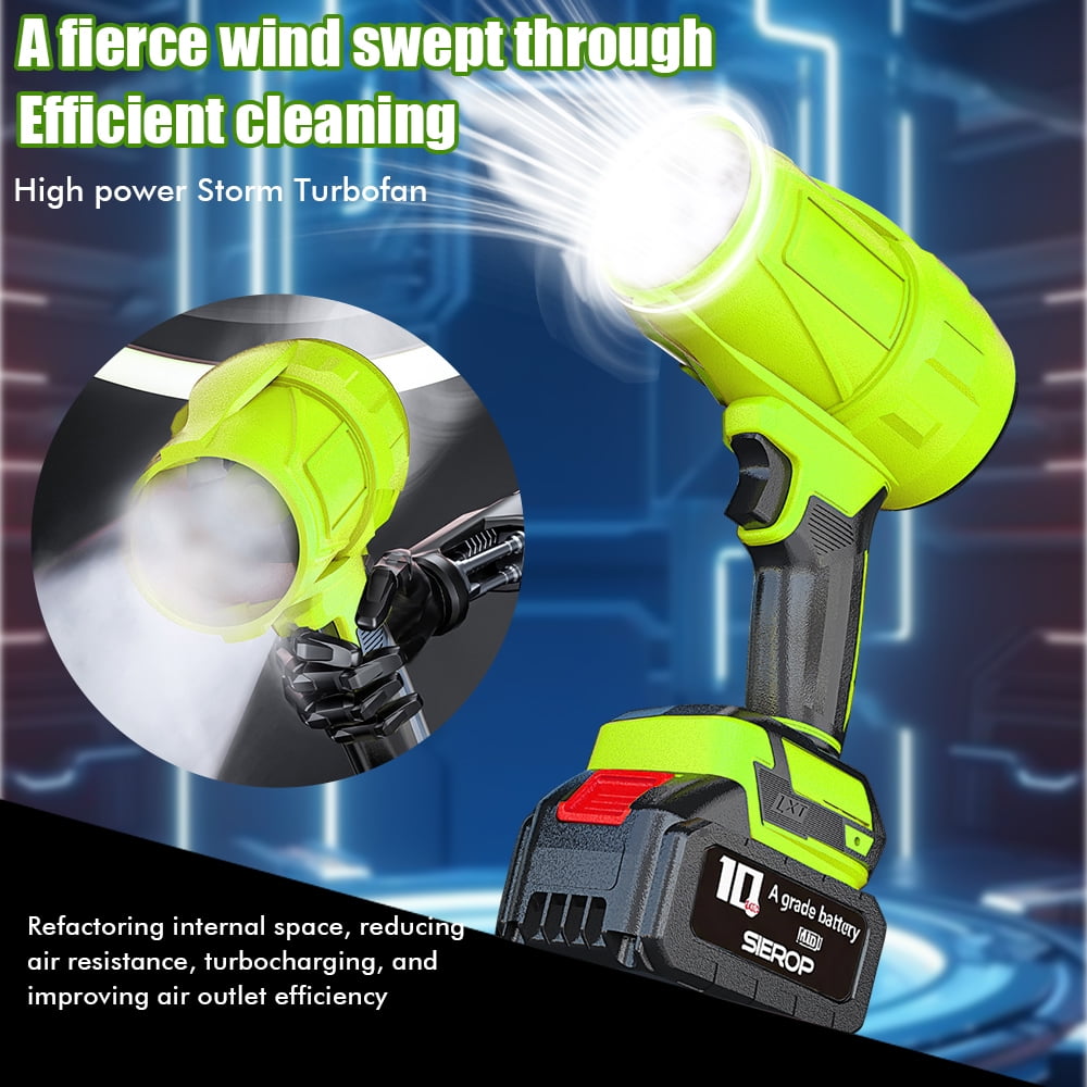 DFITO Cordless Leaf Blower – 18000RPM, 2 Batteries, Powerful Portable Blower for Lawn, Garden & Car