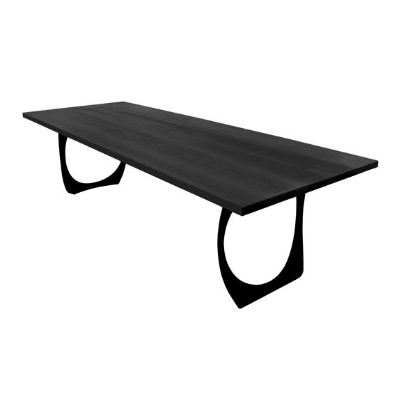 NOIR WHITE OAK RECTANGULAR CONFERENCE TABLE - 78"