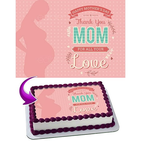 Mother Day Cake Topper Personalized Birthday 14 Sheet Decoration