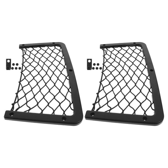 NIAIZEK Car Storage Pockets Black Mesh Organizer 2-Pack Vehicle Seat Back Organizer for Extra Storage