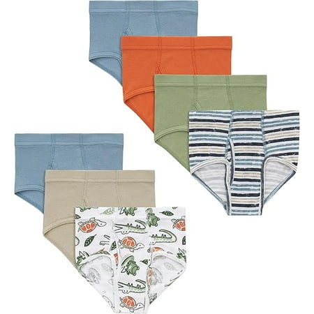 Hanes Boys  Organic Cotton  Pure Comfort Boxer Brief Underwear for Toddlers  Multipacks