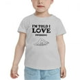 thumbnail image 2 of I'm Told I love Swimming Cute Toddler T Shirts for Boys Girls (Gray, Youth S), 2 of 5