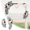 thumbnail image 2 of Burnt Orange Wedding Arch Flowers (Set of 2) - Artificial Fall Floral Swags for Wedding Ceremony Decor, Welcome Sign Backdrop, Reception Arch Decoration, 2 of 5