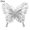 Silver, variant on New Gold Powder Glitter New Year Decor Christmas Butterfly Fake Butterfly Christmas Tree Decorations Home Xmas Ornaments SILVER