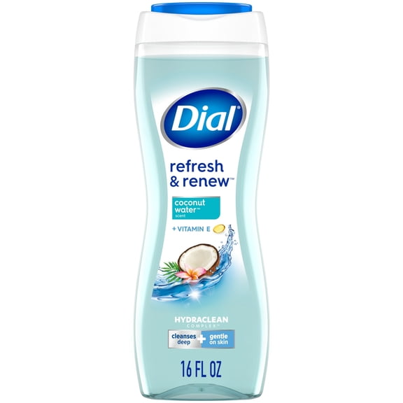 Dial Body Wash Refresh & Renew Coconut Water, 16 oz
