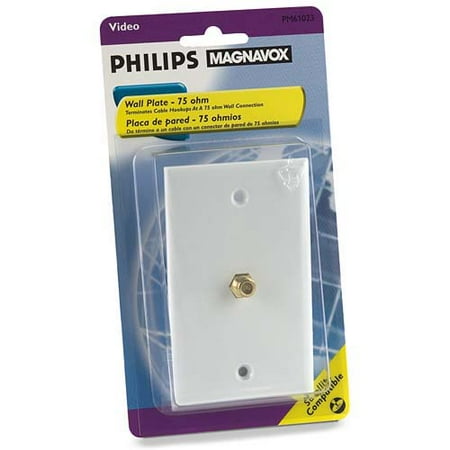 Philips Magnavox 75-Ohm Cable Connection Wall Plate