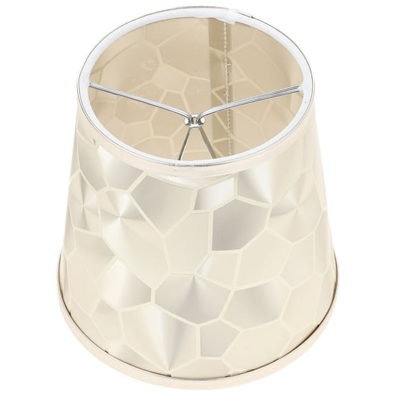 HONITANO 1Pack Golden Cloth Lampshade for Decorative Use in Bedroom and Living Room 11.8x5.9x5.9in
