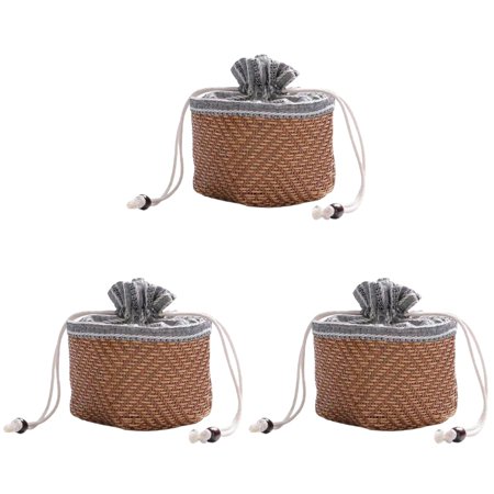 

Bestonzon 3pcs Portable Teapot Holder Bag Convenient Tea Set Storage Bag Tea Cup Drawstring Bag Teapot Bag