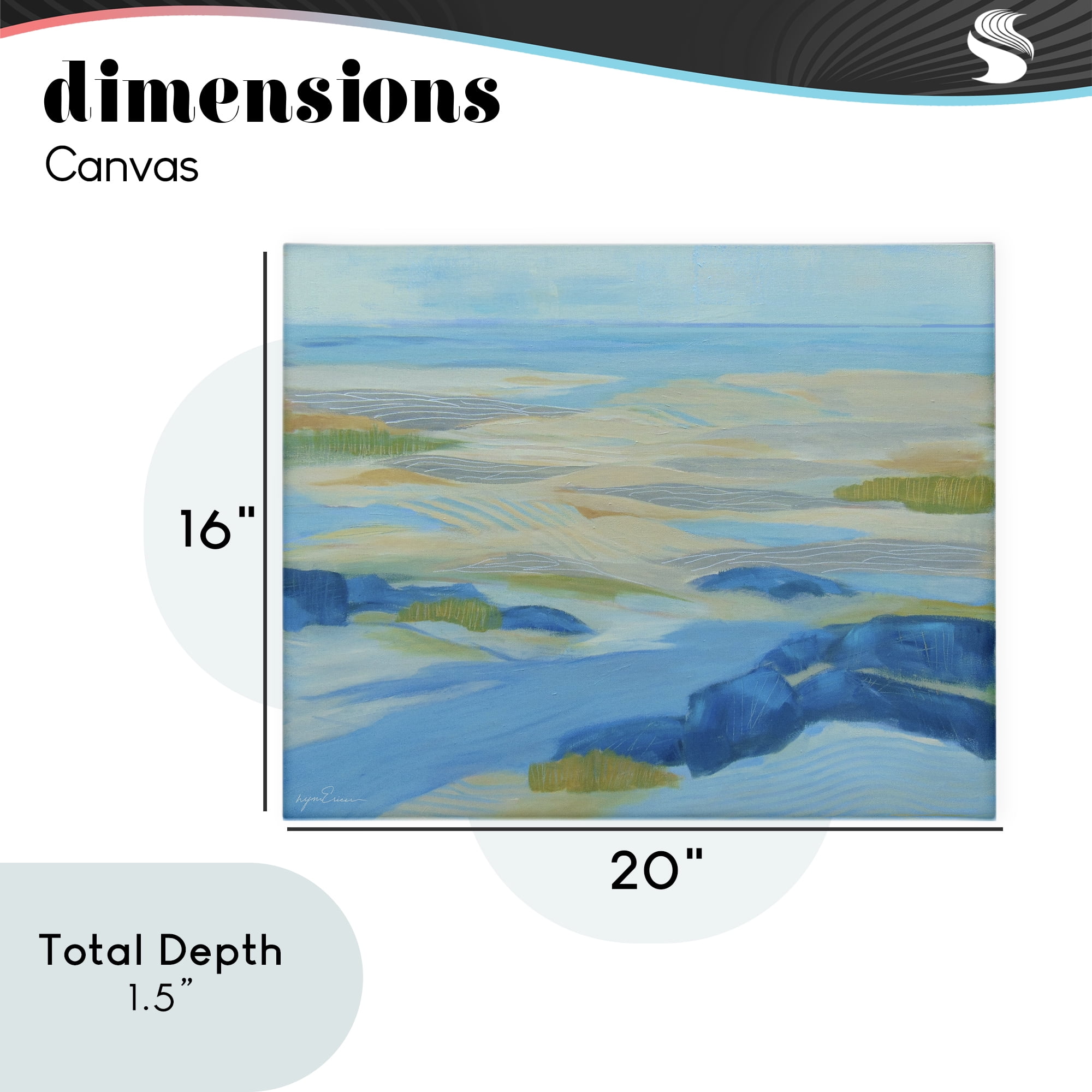 Stupell Industries Coastal Walk Among Dunes Canvas Wall Art, design by Lynn Ericson Fine Art