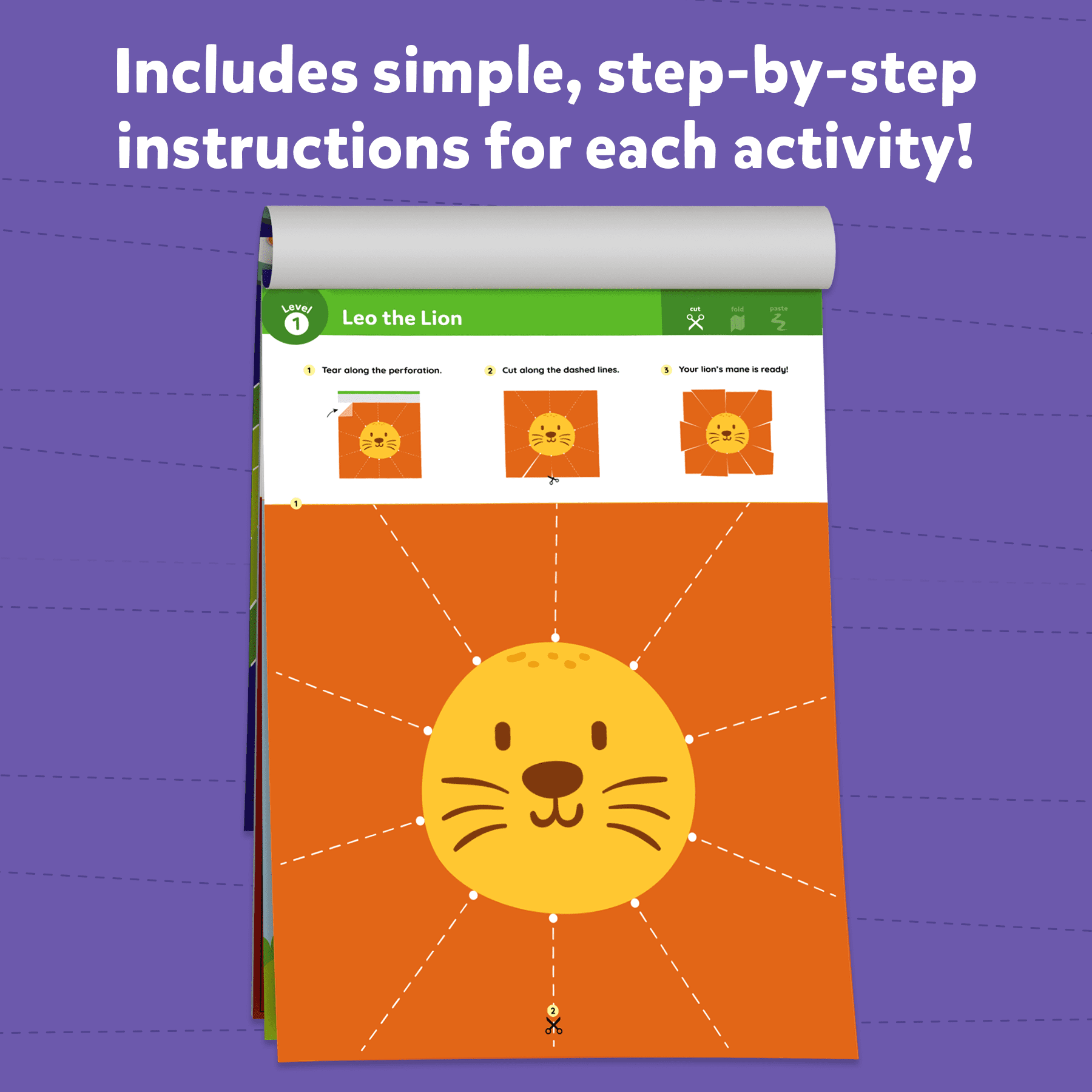 Skillmatics Snip, Snip! Scissor Skills Activity Book - Art & Craft Kit, 2 Child-Safe Scissors, 25 Fun Activities, Gifts for Girls & Boys Ages 3-7