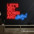 thumbnail image 4 of Glowneon Let's Get Down And Dirty Neon Sign, Party Bar Pub Led Decor, 4 of 4