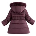 thumbnail image 6 of Aayomet Little Girls Winter Dress Coats Fleece Jacket Heavyweight Clothes Kids Outwear, 6 of 9