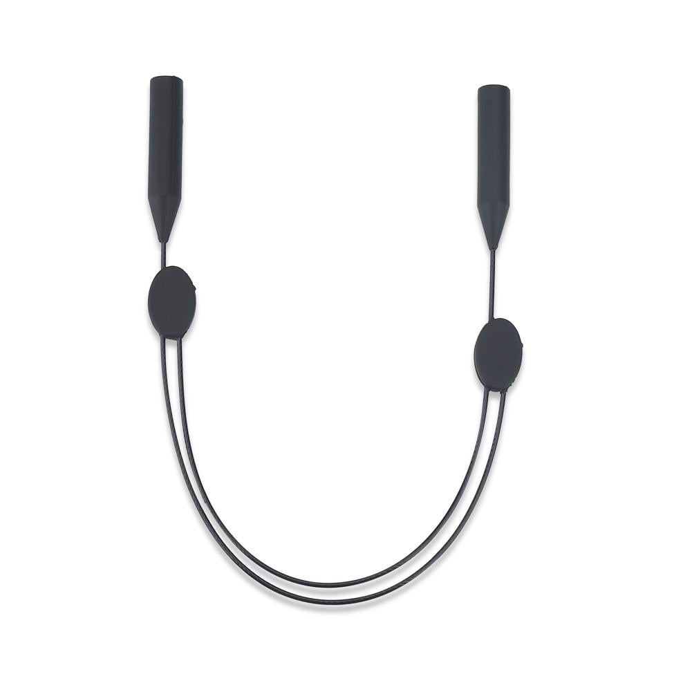 Sangles Lunettes Antidérapantes Cordon Lunettes Sport Wonvify - Lot De 3 - Longueur Ajustable 20-35cm - Silicone Antidérapant - Noir Attache Lunettes Ajustable