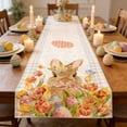thumbnail image 4 of Horivan 1 Counts Easter Bunny Table Runner Polyester Lace Tablecloth for Dining Room Decor Spring Holiday Party Decoration Bohemian Home Table Setting, 4 of 6