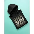 thumbnail image 3 of New York Love Brooklyn Hoodie Women -Image by Shutterstock, Female Medium, 3 of 4