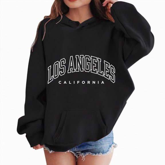Wonitaaizi Girls Long Sleeve Hooded Sweatshirt Thick Graphic Hoodie Cute Pullovers Tops (11-12 Years,Black)