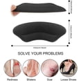 thumbnail image 2 of Premium Heel Pads Inserts Grips, Back of Heel Protectors Cushions Liner Prevent Too Big Shoe from Shoe Slipping,Blisters,Filler for Loose Shoe Fit for Men Women (Black), 2 of 6