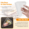 thumbnail image 4 of 100 Uds. Cajas Triangulares para Tarta de Queso, Caja para Rebanadas de Pastel, Soportes Triangulares para Tartas, Cajas para Pasteles para PanaderíA, Fiestas, Bodas, 4 of 5
