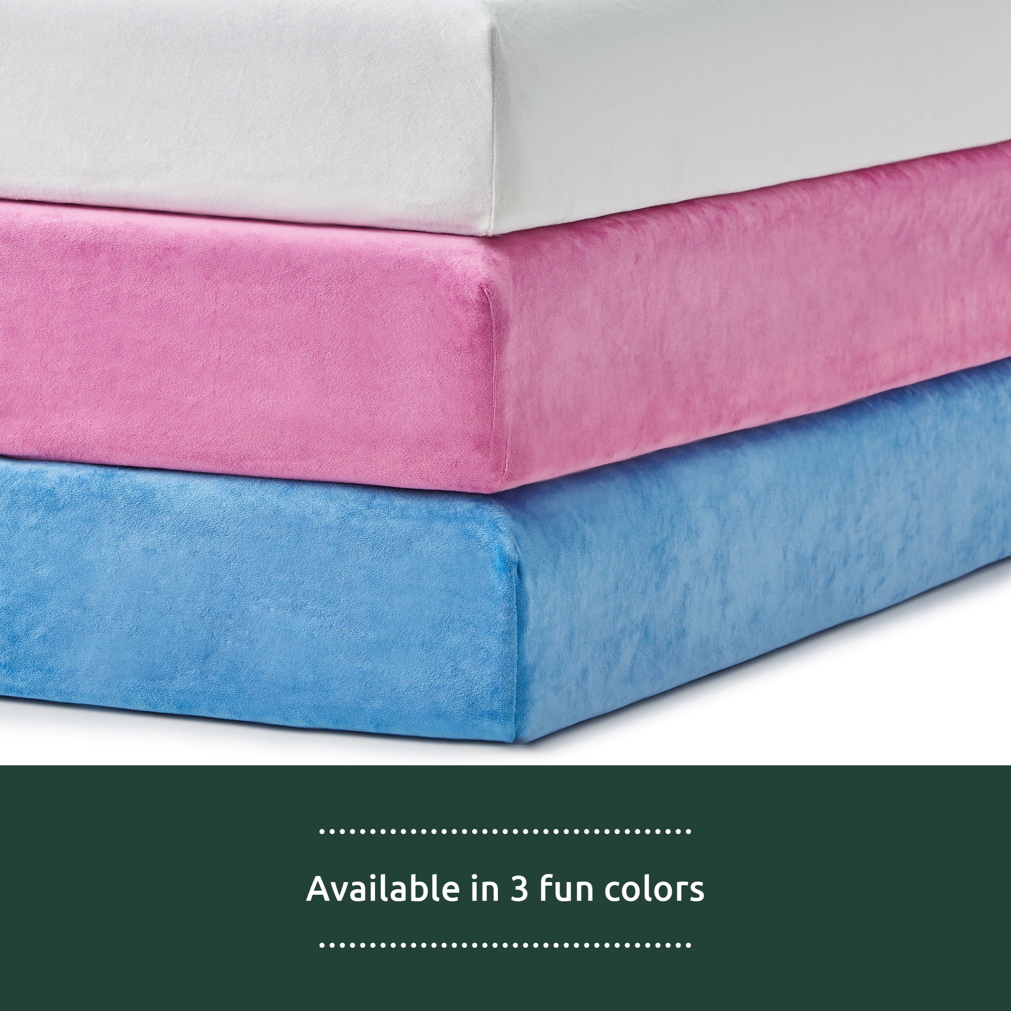 Rest Haven 6" Waterproof Gel Memory Foam Kids Mattress, Twin, Blue