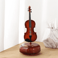 thumbnail image 3 of Violin Classical Instruments Pipa Music Box Home Wine Cabinet Decorations Violin Guitar Octave Box Home Decoration, 3 of 8