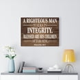 thumbnail image 3 of Scripture Walls  Righteous Man Proverbs 20:7   Scripture Bible Verse Canvas Christian Wall Art Ready to Hang Unframed, 3 of 7