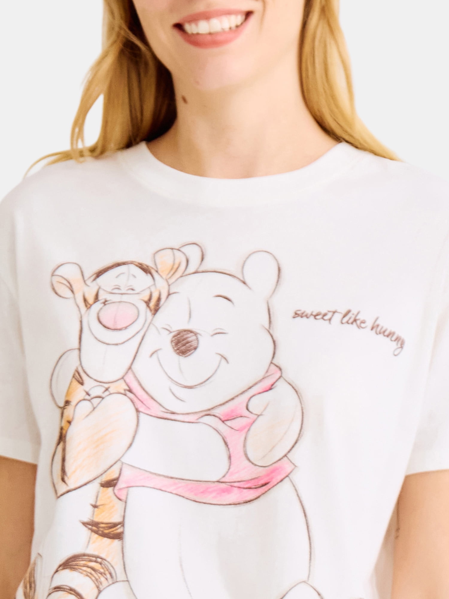 Winnie The Pooh Women’s Sweet Like Honey Graphic Tee, Sizes XXS-XXL