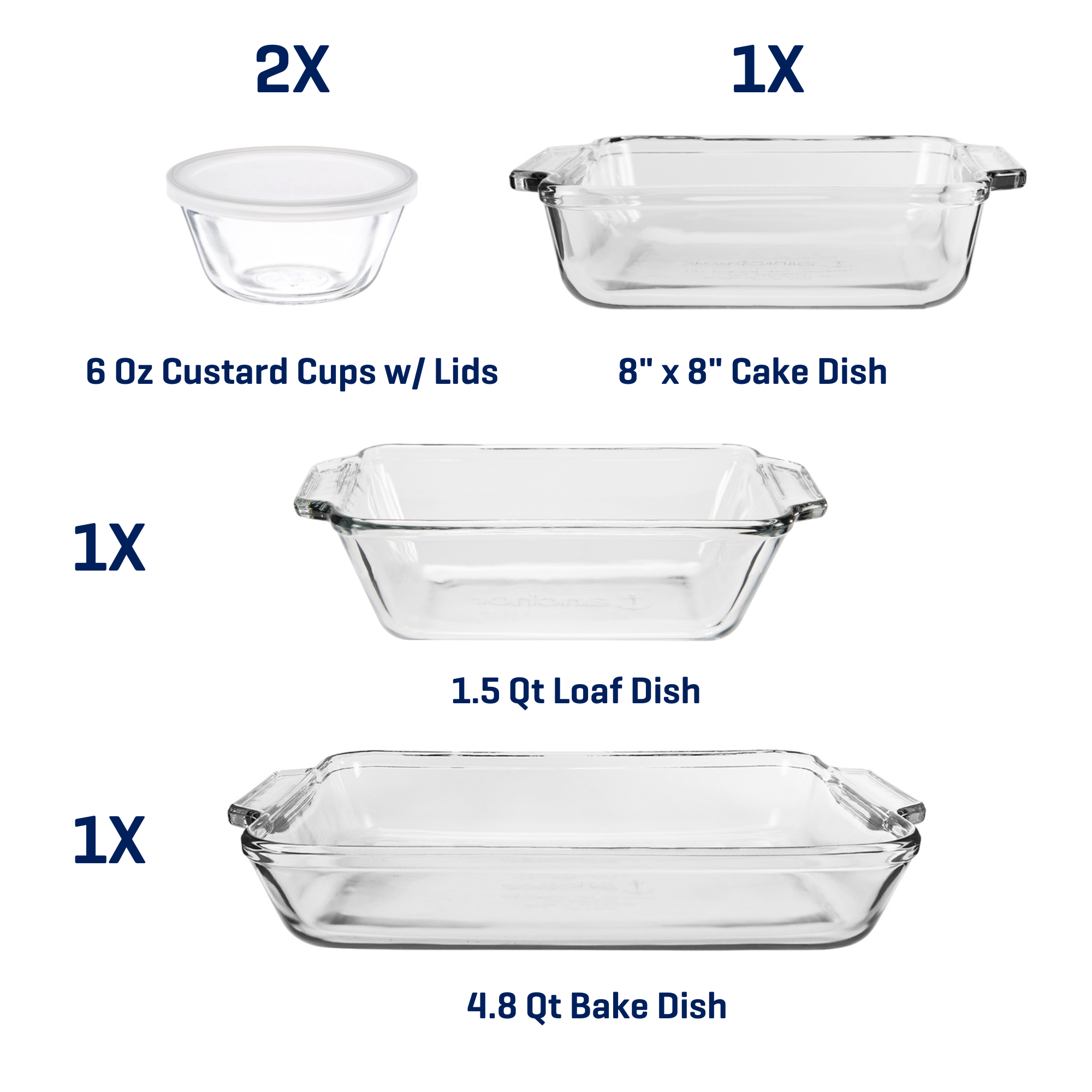 Anchor Hocking 7-Piece Glass Baking Dish Set photo 7