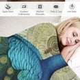 thumbnail image 3 of ARISTURING Peacock Soft Warm Throw Blanket Flannel Bed Blanket Gift for Men Women Girls Boys Chair Couch, 3 of 6