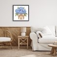 thumbnail image 3 of Stupell Industries Shabby Chic Blue Hydrangea Picnic Basket Black Floating Frame Canvas Art, 18 x 18, by Petals Prints Design, 3 of 8
