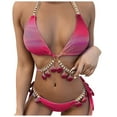 thumbnail image 2 of Womens Bikinis Ladies Sexy Straps Gradient Printed Bikini, 2 of 9