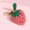thumbnail image 4 of Strawberry Coin Purse, Cute Leather Bag Charm for Handbag, Mini Keychain Wallet with Zipper, Pouch Wallet Gift for Women and Girls, 4 of 7