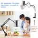 thumbnail image 4 of Soporte para tableta para cama, soporte ajustable y plegable para tableta con rotación de 360 grados para iPhone, iPad, teléfono celular, tableta, Kindle Fire u otros dispositivos con pantalla de 4,7 a 12,9 pulgadas (negro) (brazo extendido) Zhivalor CW-CC320, 4 of 8