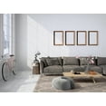 thumbnail image 2 of Trio Geo Grey Area Rug 5x7 Transitional Contemporary Design, 2 of 8