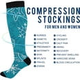 thumbnail image 4 of FREEAMG Christmas Compression Socks Women Men Long Stocking (20-30mmHg) Travel Knee High Stockings for Athletic Sports,Running,Cycling,Nursing, 4 of 7