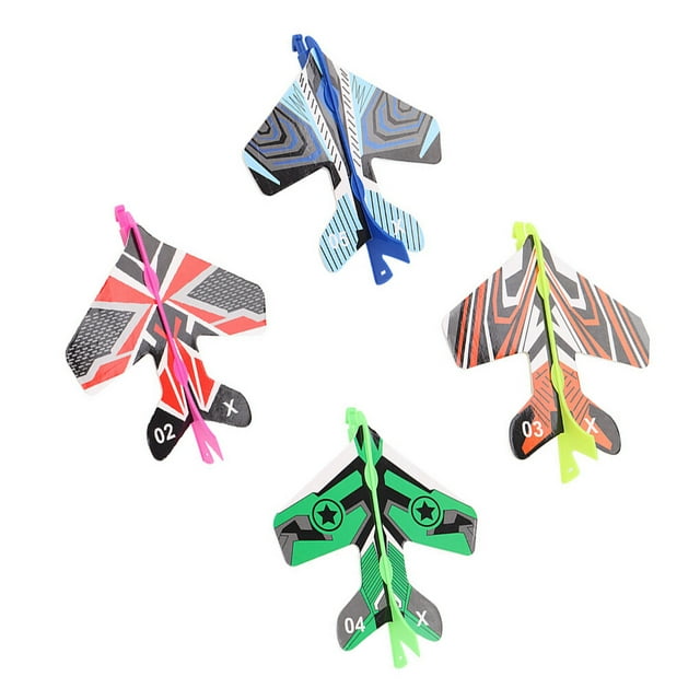 Bearachild Avión de juguete de 4 Uds., juego de modelo de avión, jardín al aire libre, juguetes educativos para edades tempranas para bebés, Accesorios para drones aéreos