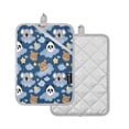 thumbnail image 3 of Sloth Panda Pattern Pot Holder Set 2 Piece Non-Slip Oven Hot Pads Heat Resistant Durable 7x9.8in, 3 of 7