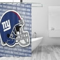 thumbnail image 3 of Cortina de ducha impermeable de secado rápido para baño NY_Giants, cortina de ducha con ganchos, decoración de fútbol americano, juego de cortinas de ducha para baño, plancha de 72 x 72 pulgadas, 3 of 8