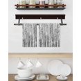 thumbnail image 3 of Grey Forest Kitchen Dish Towels for Drying Dishes Set of 2, Modern Oil Painting Art Waffle Weave Microfiber Hand Tea Bathroom Towels Quick Dry & Absorbent Towel 15.7x23.6, 3 of 7