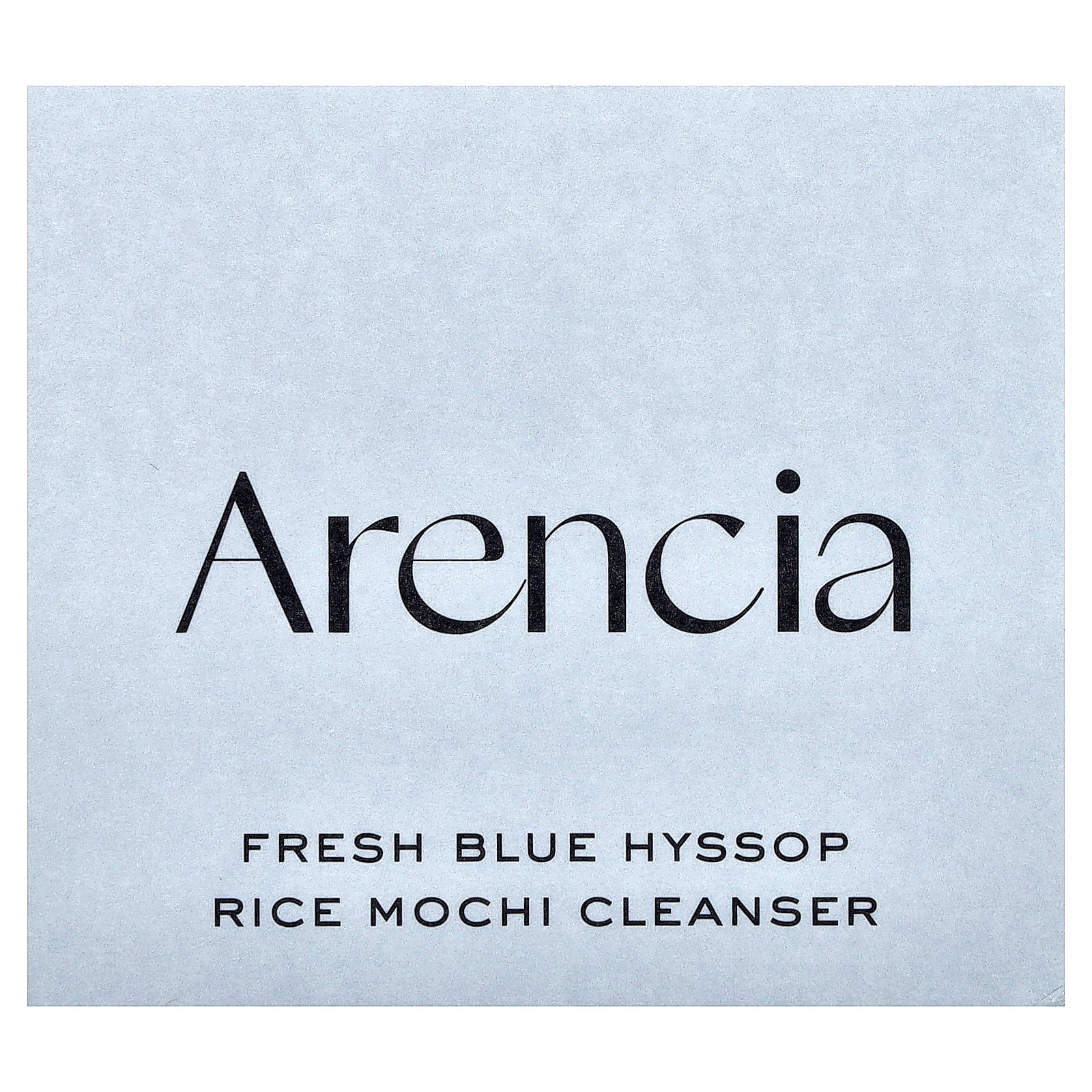 Arencia Fresh Blue Hyssop Rice Mochi Cleanser, 4.23 oz (120 g)