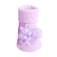 thumbnail image 1 of HABDGIKS Baby Girls Socks Walking Comfortable Princess Soft Non Slip Flower Lace Socks, 1 of 6