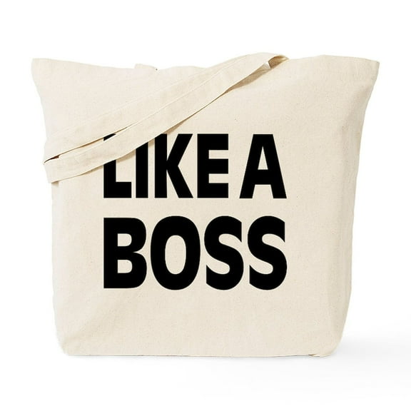 CafePress - LIKE A BOSS: Tote Bag - Unisex Canvas Tote Bag, Beige, 1-Piece