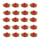 thumbnail image 1 of Flores Decorativas Injueey 100 Piezas Cinta de Raso Rojo, 1 of 6