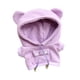 thumbnail image 2 of Ropa para muñecos de peluche, sudadera con capucha, accesorios cómodos para animales de peluche púrpura, 2 of 9