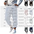 thumbnail image 4 of Men's Joggers Pants Pockets Casual Sport Pocket Drawstring Solid Color Elastic Waist Jogger Pants for Golf, Athletic,Travel, Work Gray S, 4 of 8